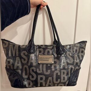 Marc by Marc Jacobs - denim print monogram tote bag